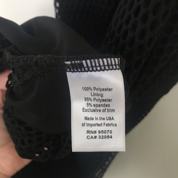 XS Weston Black Mesh Midi Dress - Picture 4 of 5